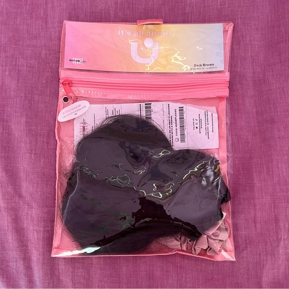 Insert Name Here Dark Brown U-Clip Hair Extensions - Picture 3 of 4